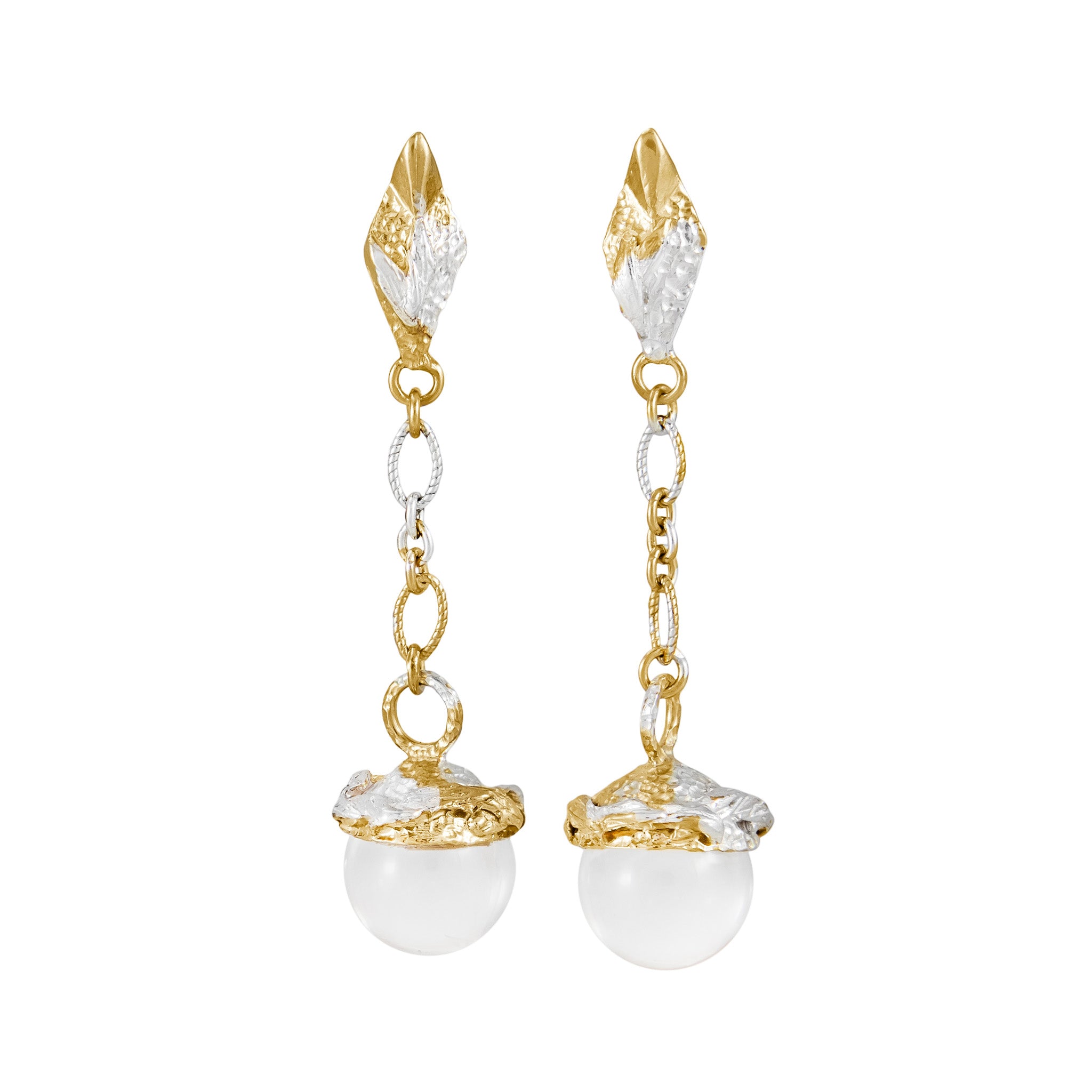 Micro Globo Quartz Earrings